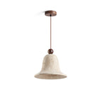Bell Travertine Pendant Light