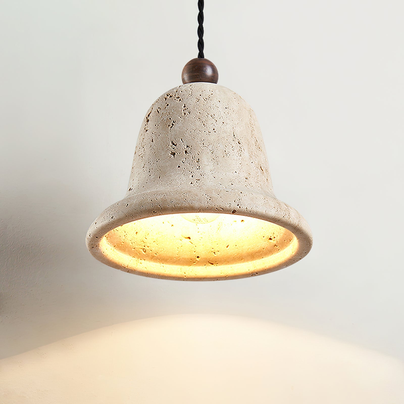 Bell Travertine Pendant Light