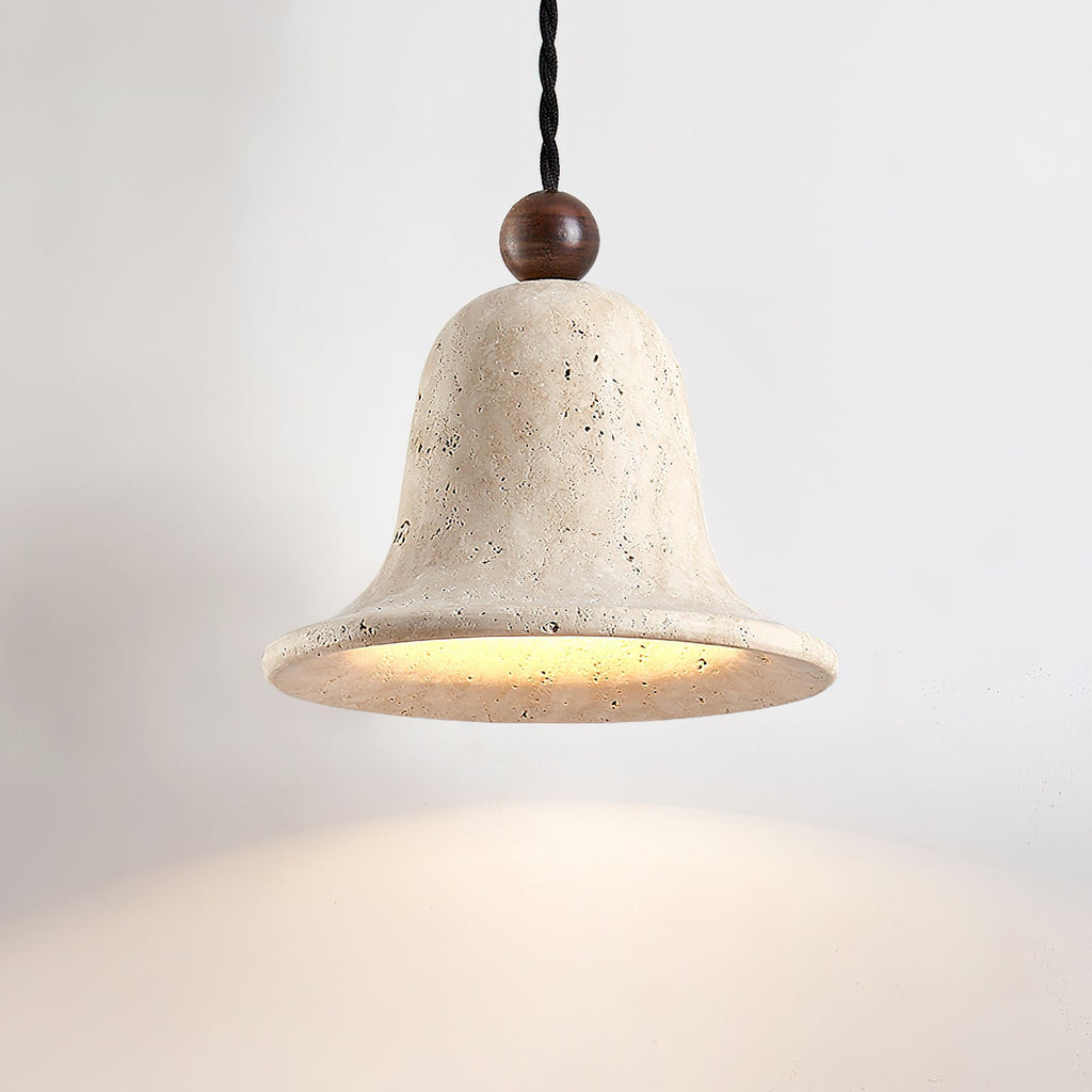 Bell Travertine Pendant Light