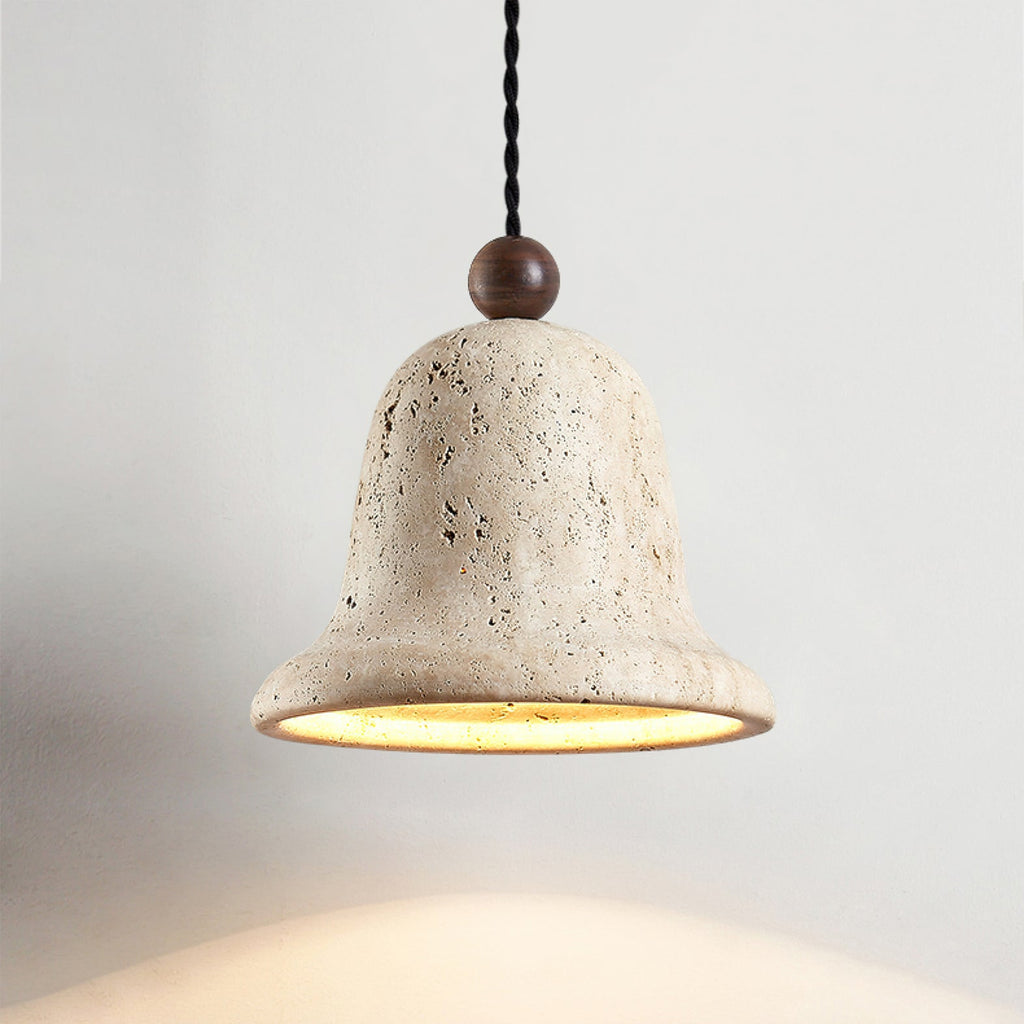 Bell Travertine Pendant Light