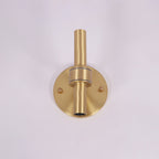 Round White Glass Bedroom Wall Lamp