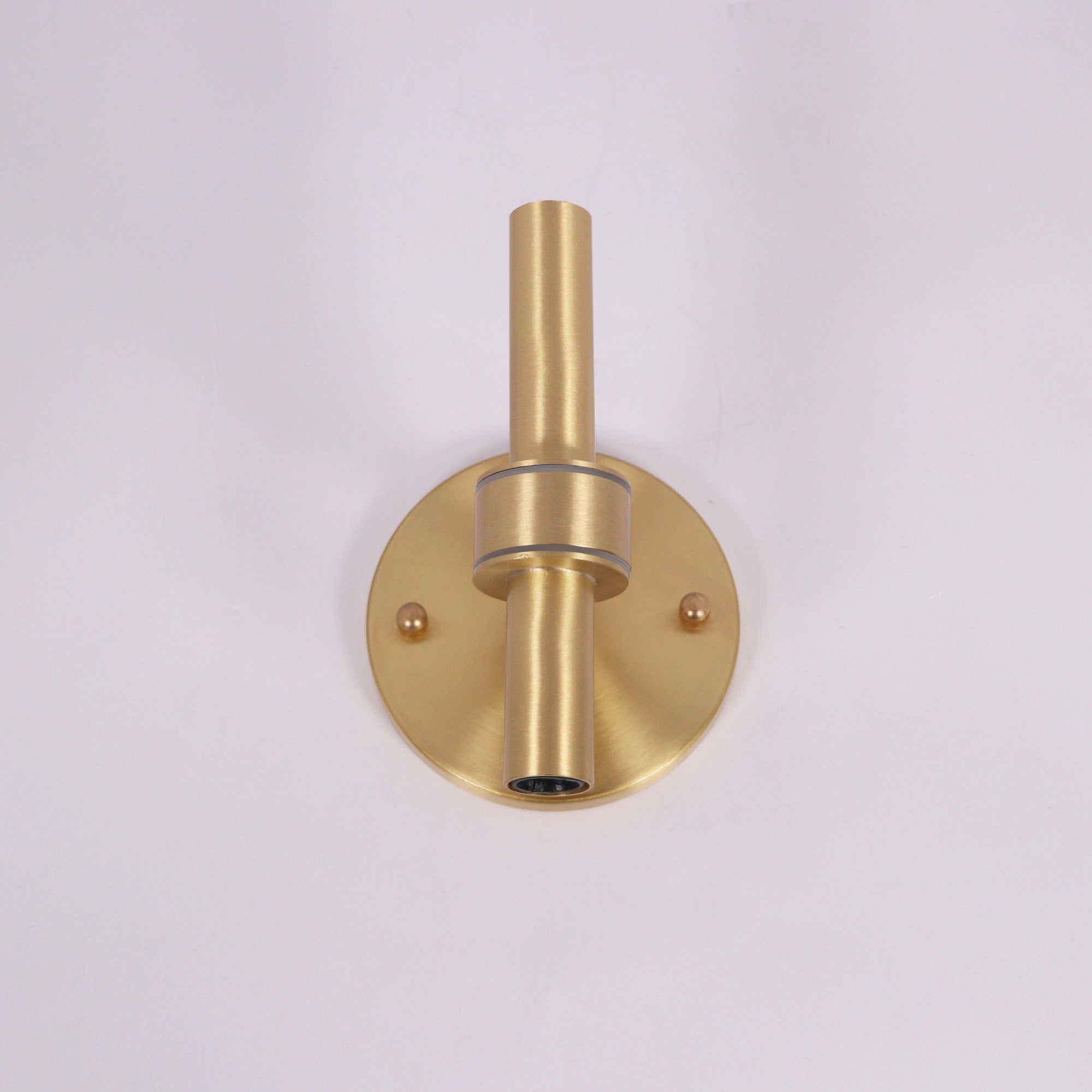 Round White Glass Bedroom Wall Lamp