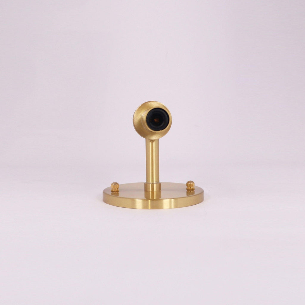 Round White Glass Bedroom Wall Lamp