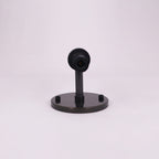 Round White Glass Bedroom Wall Lamp