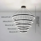 Circle Layered Living Room Chandelier
