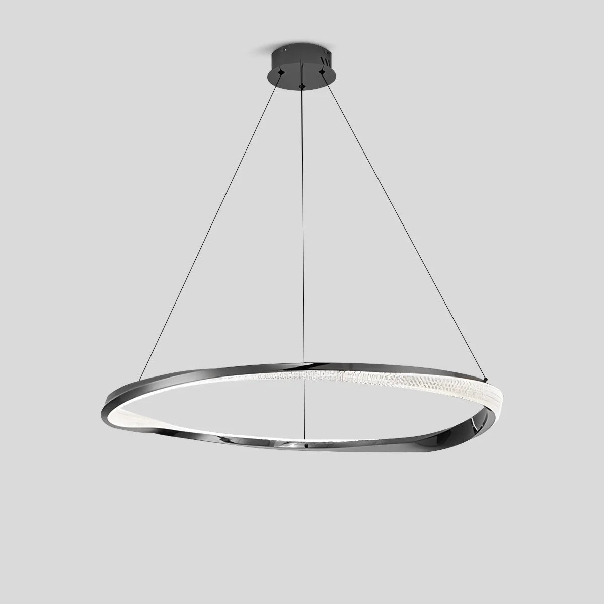 Modern Simple Mobius Circle Chandelier