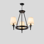 Vintage Ring Metal Fabric Chandelier