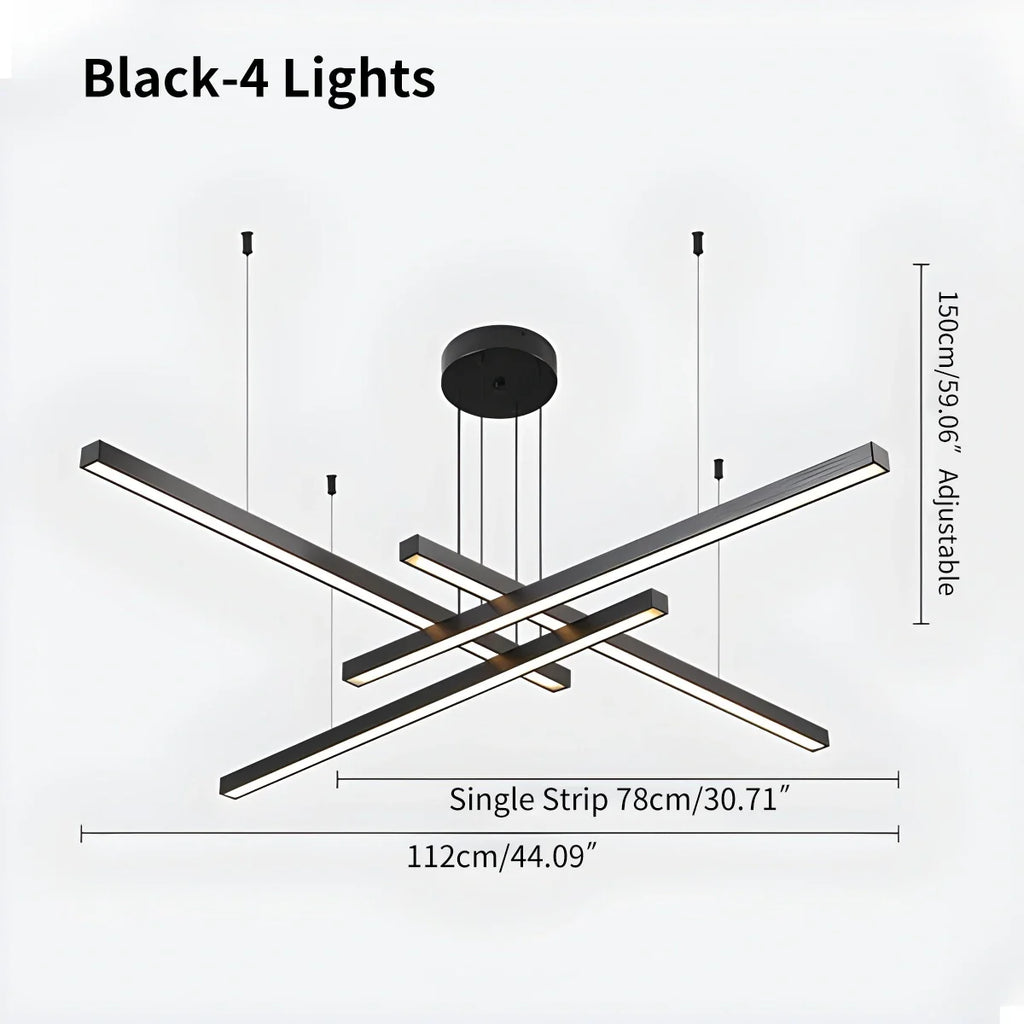 Multi Light Sticks LED Chandelier for Living Room