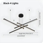 Multi Light Sticks LED Chandelier for Living Room