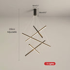 Custom Multi Light Sticks LED Chandelier