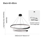 Modern Simple Mobius Circle Chandelier