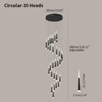 Meteor Shower Chandelier for Staircase