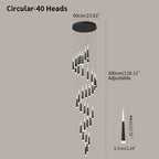 Meteor Shower Chandelier for Staircase