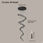 Meteor Shower Chandelier for Staircase