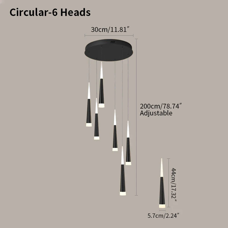 Meteor Shower Chandelier for Staircase