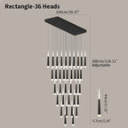 Meteor Shower Chandelier for Staircase