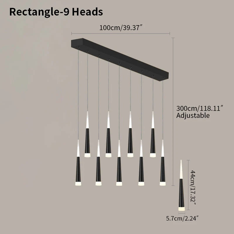 Meteor Shower Chandelier for Staircase