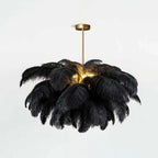 Ostrich Feather Chandelier Multiple Colors Available