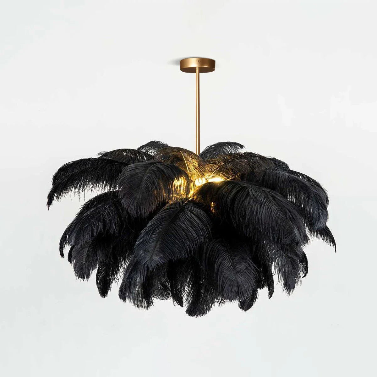 Ostrich Feather Chandelier Multiple Colors Available