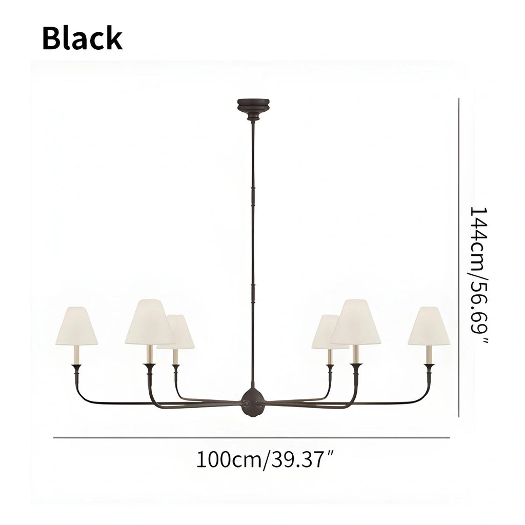 Vintage Retro Metal Chandelier