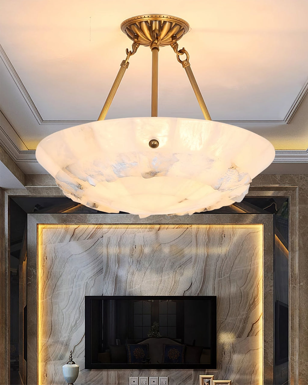 Bowl Alabaster Pendant Lamp