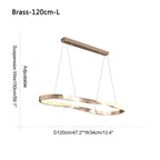 Modern Simple Mobius Circle Chandelier