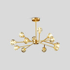 Crystal Ball Round Cluster Chandelier