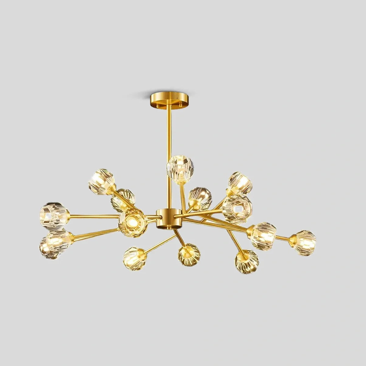 Crystal Ball Round Cluster Chandelier