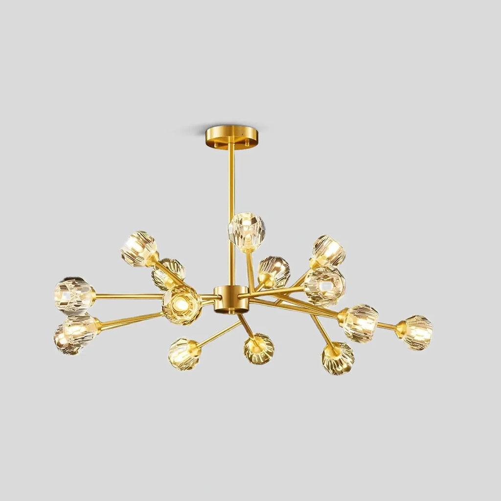 Crystal Ball Round Cluster Chandelier