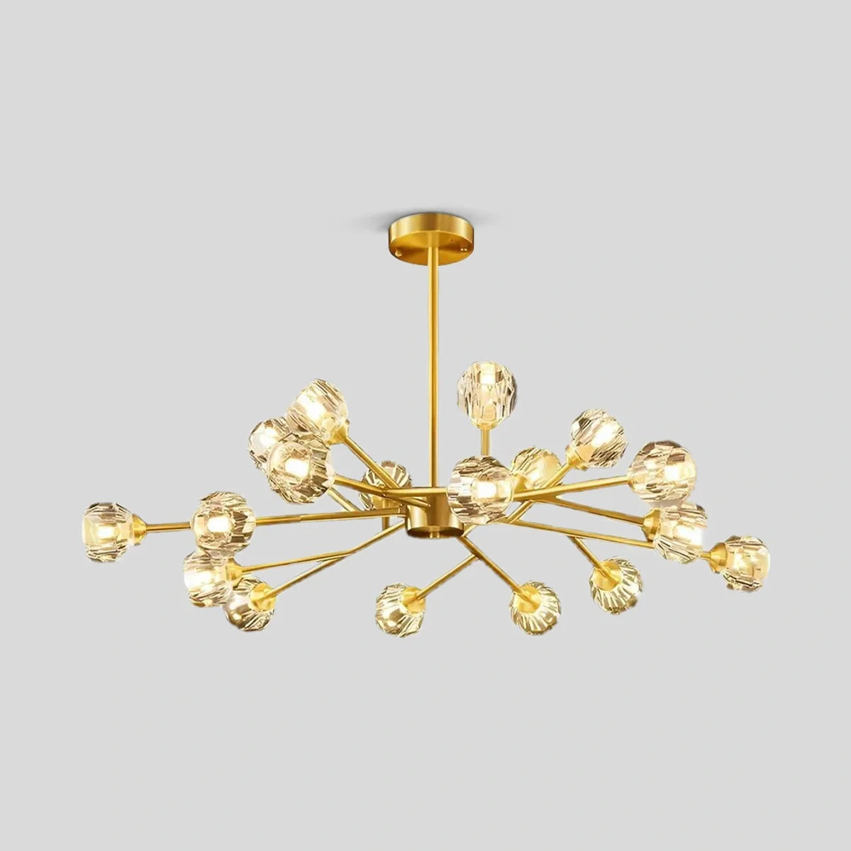 Crystal Ball Round Cluster Chandelier