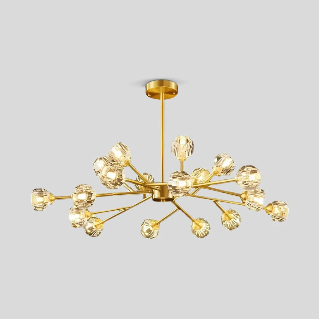Crystal Ball Round Cluster Chandelier