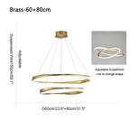 Modern Simple Mobius Circle Chandelier