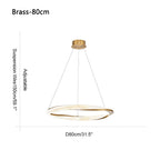 Modern Simple Mobius Circle Chandelier