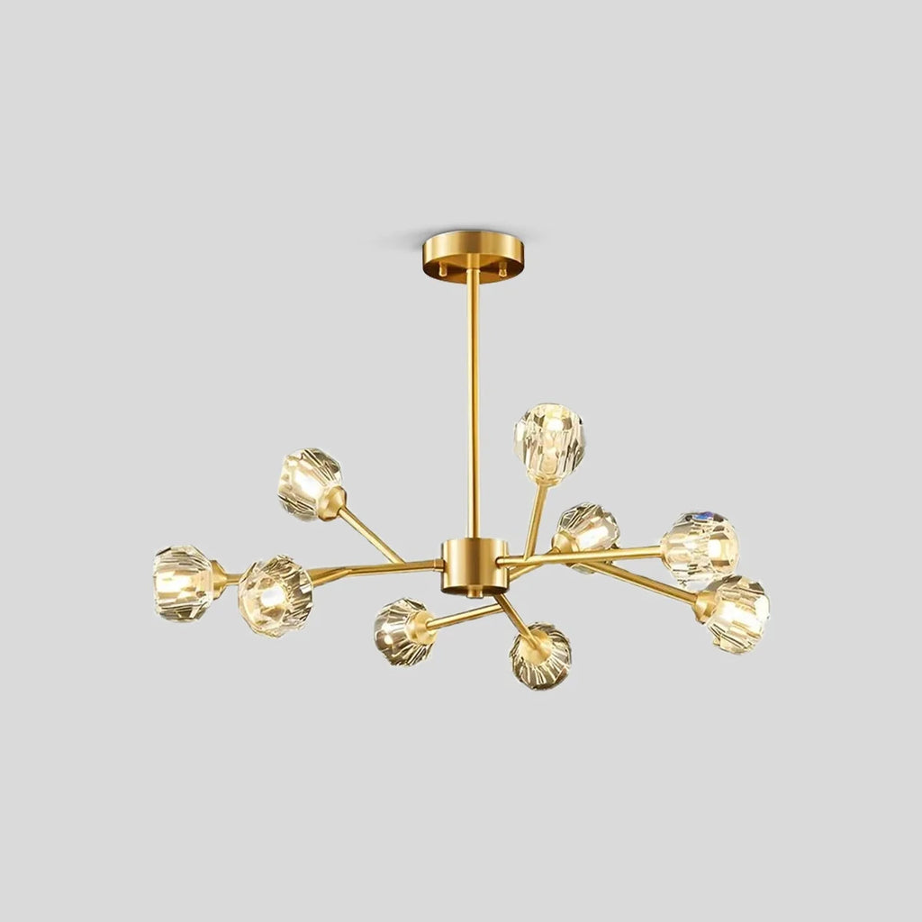 Crystal Ball Round Cluster Chandelier