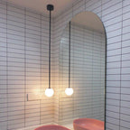 Brass Architectural Pendant Light