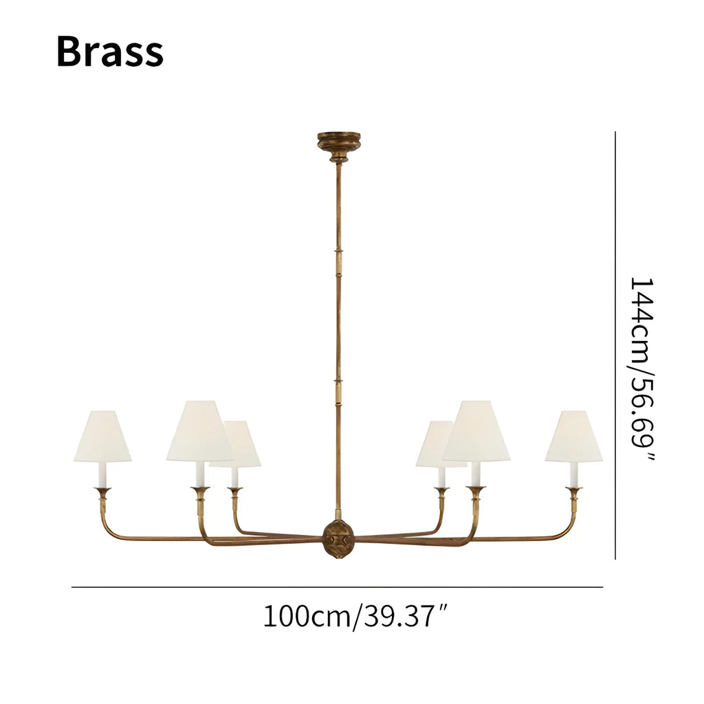 Vintage Retro Metal Chandelier