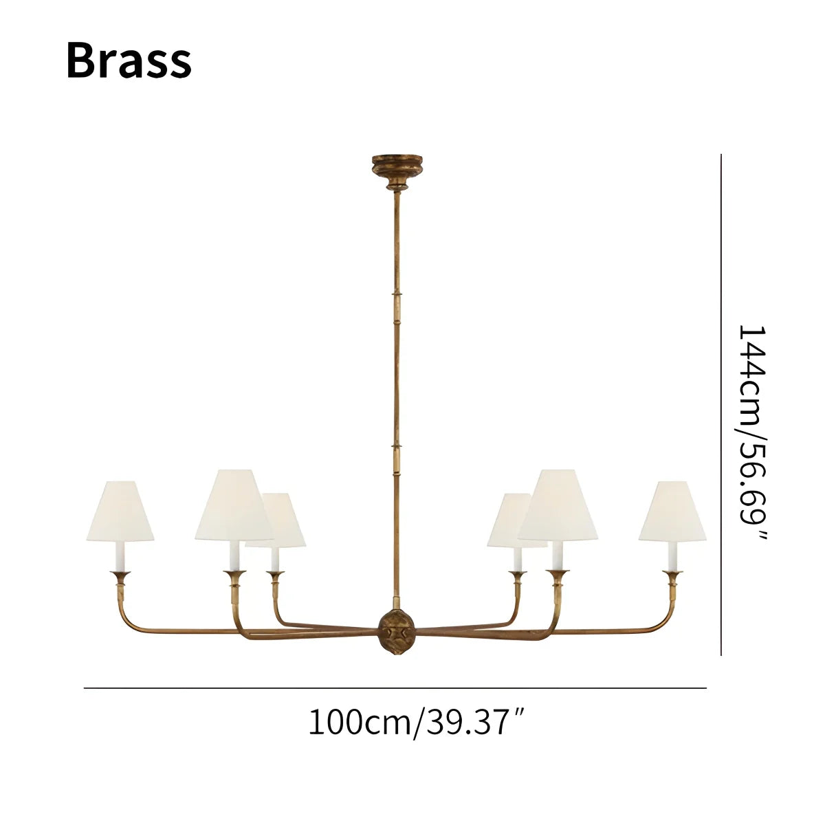 Vintage Retro Metal Chandelier