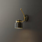 Brass Cylinder Wall Lamp