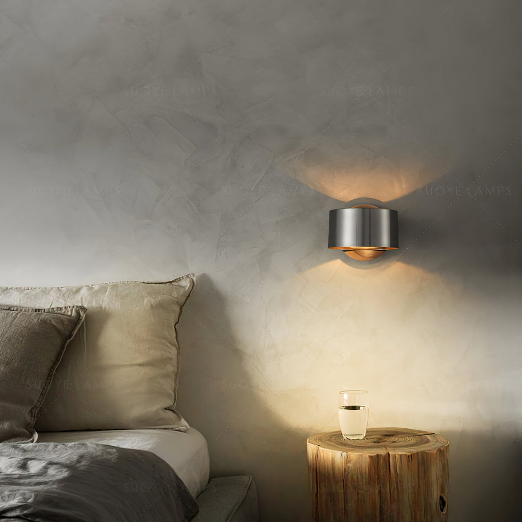 Brass Drum Wall Light