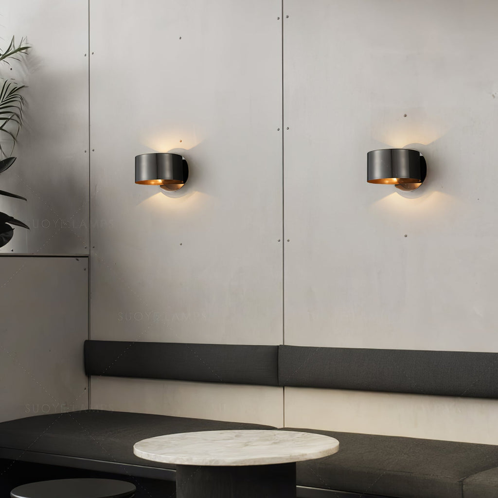 Brass Drum Wall Light