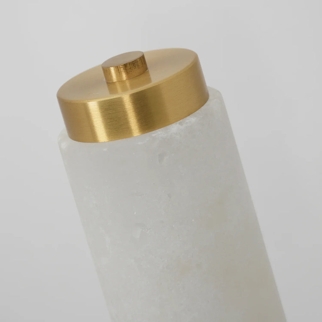 Brindisi Alabaster Candle Style Wall Lamp