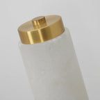 Brindisi Alabaster Candle Style Wall Lamp
