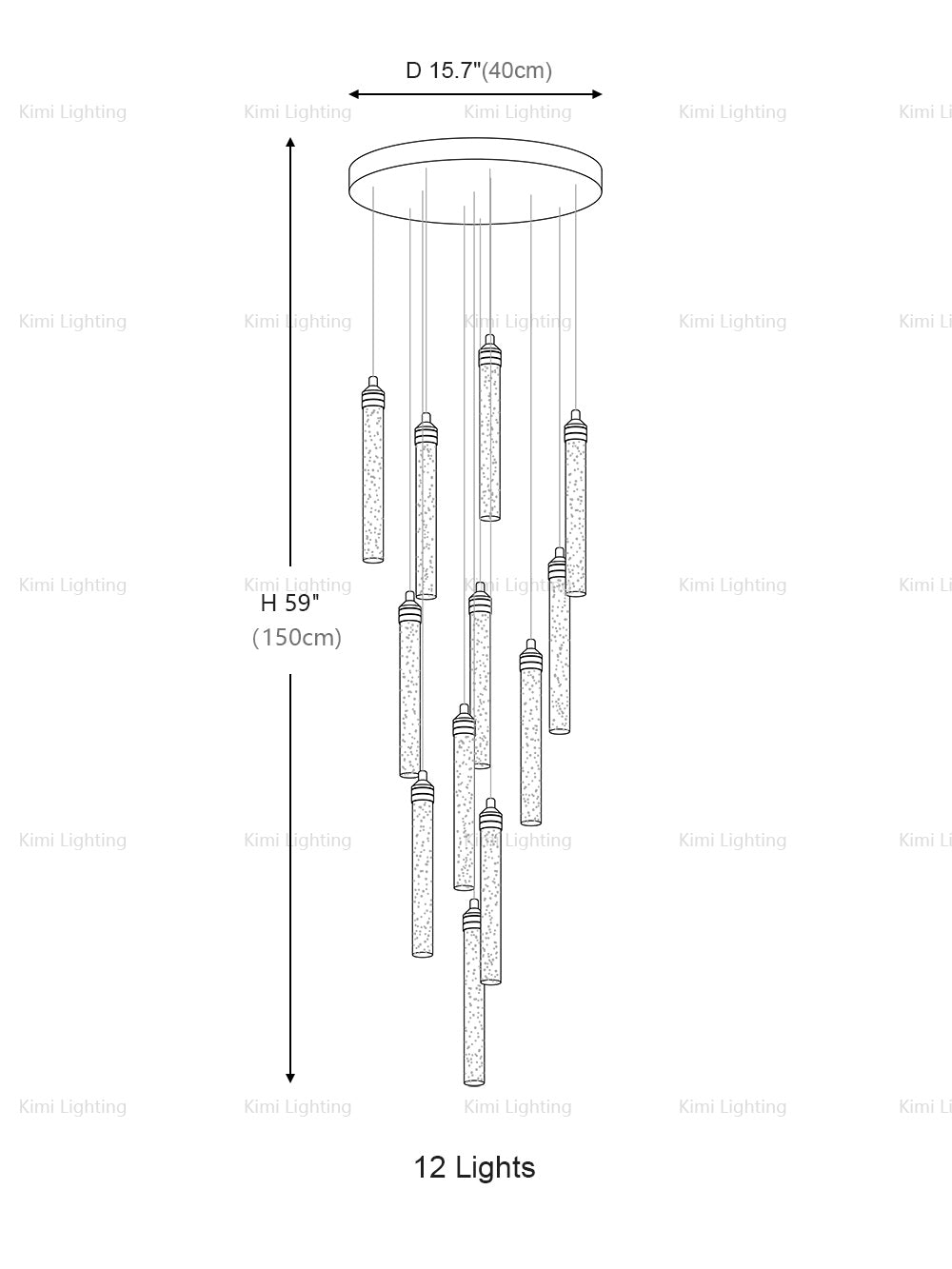 Bubble Crystal Pendant Light
