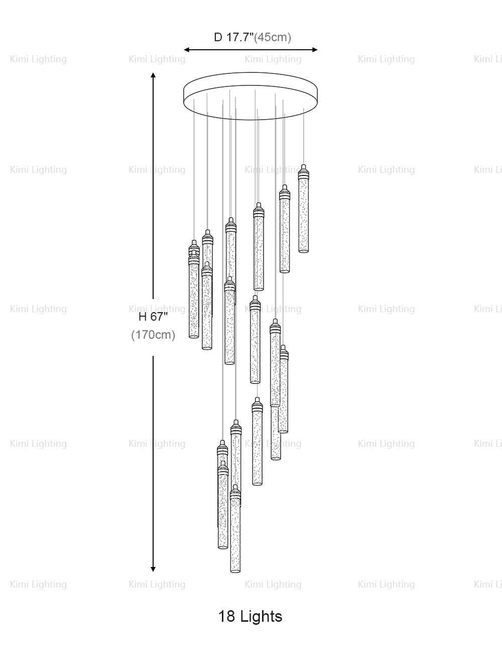 Bubble Crystal Pendant Light