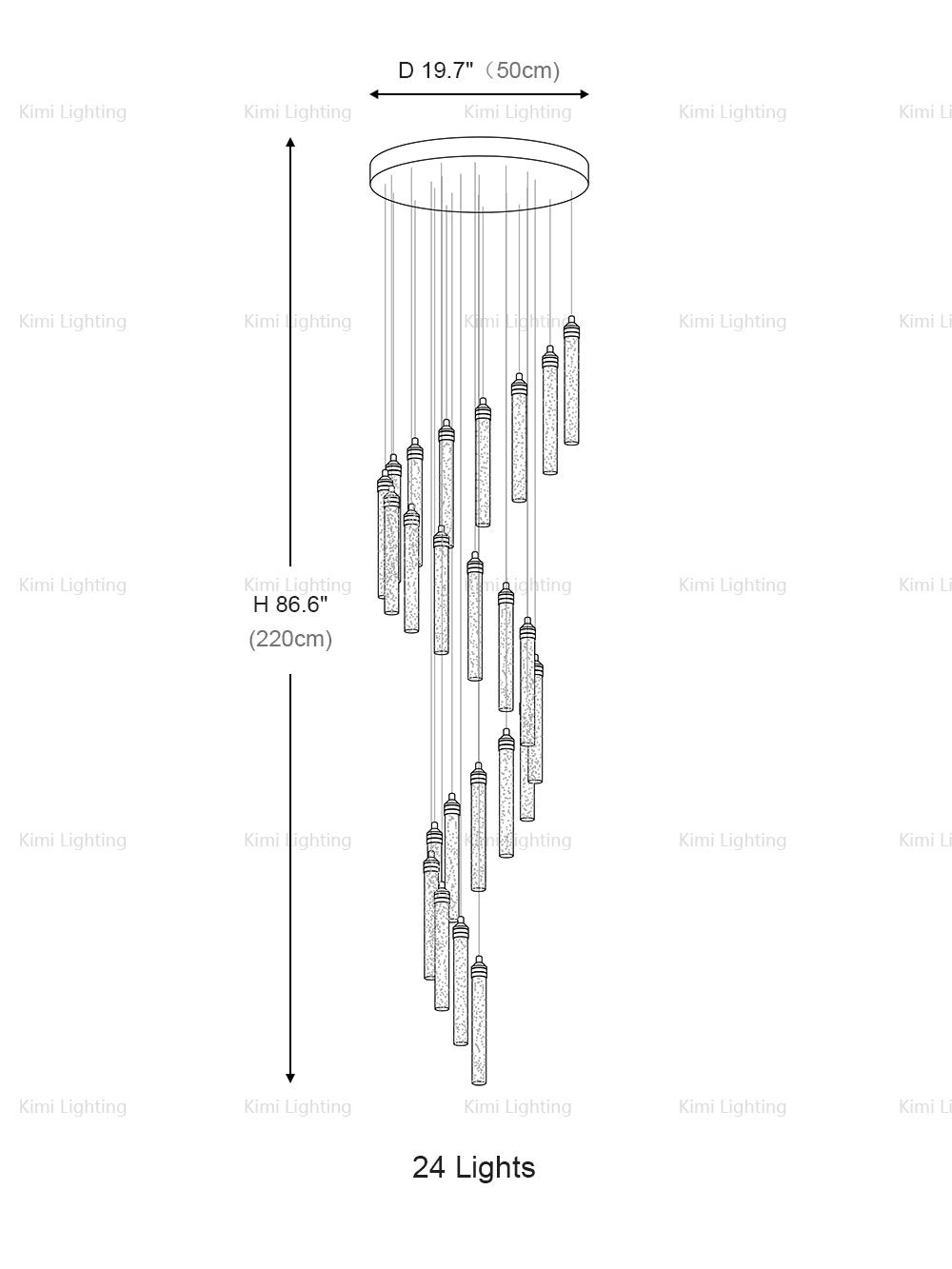 Bubble Crystal Pendant Light