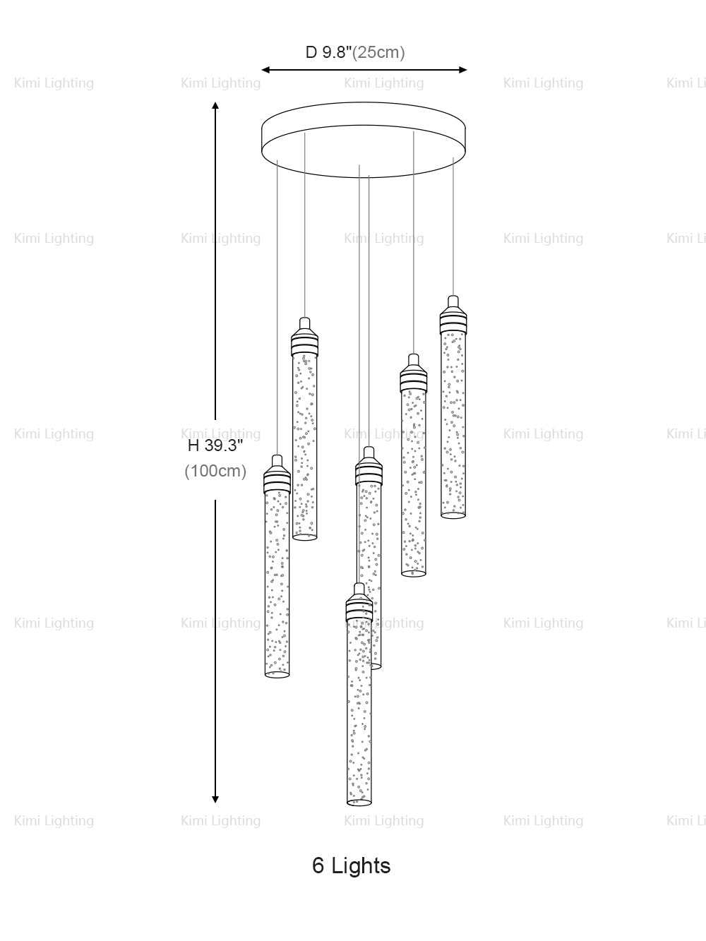 Bubble Crystal Pendant Light