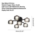 Light Luxury Creative Glass Chandelier