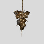 Kallisto Sculptural Glass Chandelier for Dining Room