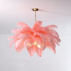 Ostrich Feather Chandelier Multiple Colors Available
