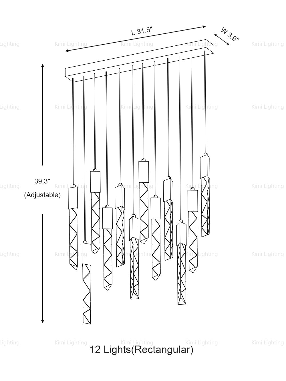 Crystal Prism Pendant Light